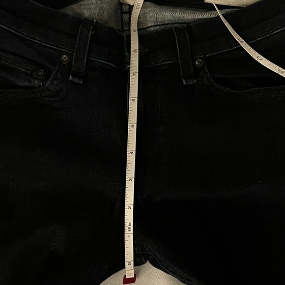 Rag & Bone Stiletto Boot Cut Dark Wash Denim Jeans Size 28 Cotton Blend - Picture 13 of 16